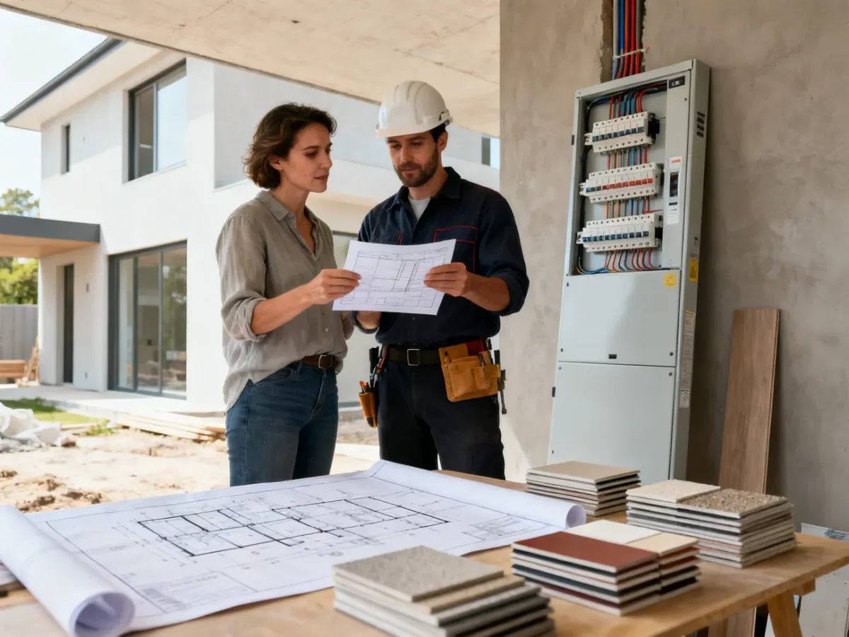 Inwestor porównujący oferty wykonawców instalacji elektrycznej